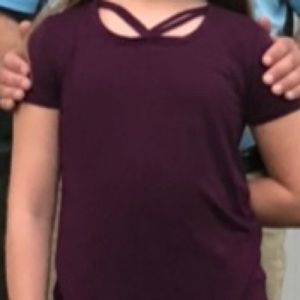 Burgundy Crossover Top